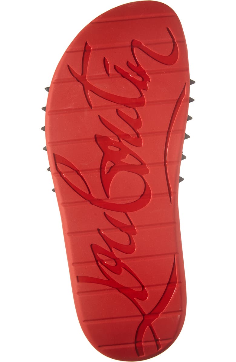 Christian Louboutin Take It Easy Slide Sandal, Alternate, color, Black