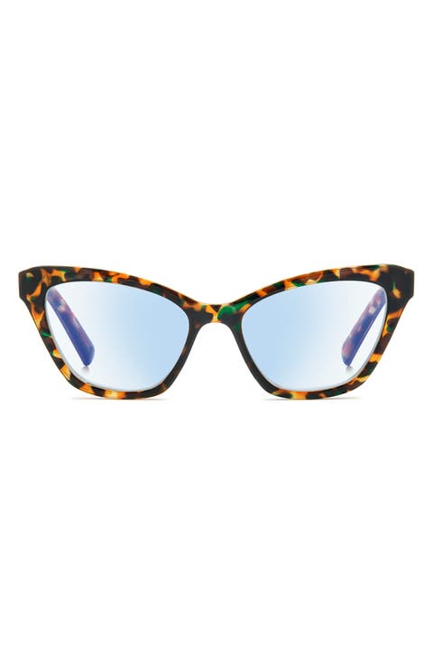 gracelyn 54mm blue light blocking rectangular reading glasses