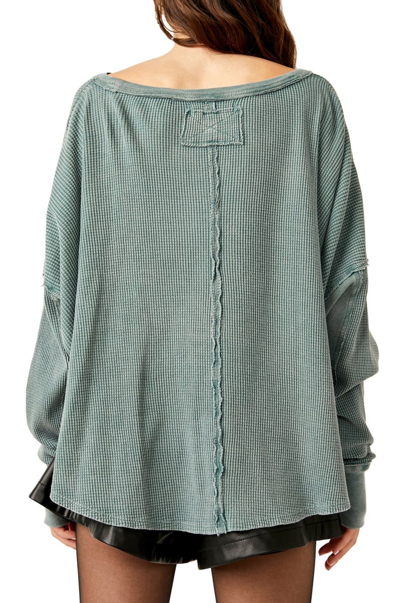 Free People Microphone Drop Waffle Knit Top, Alternate, color,