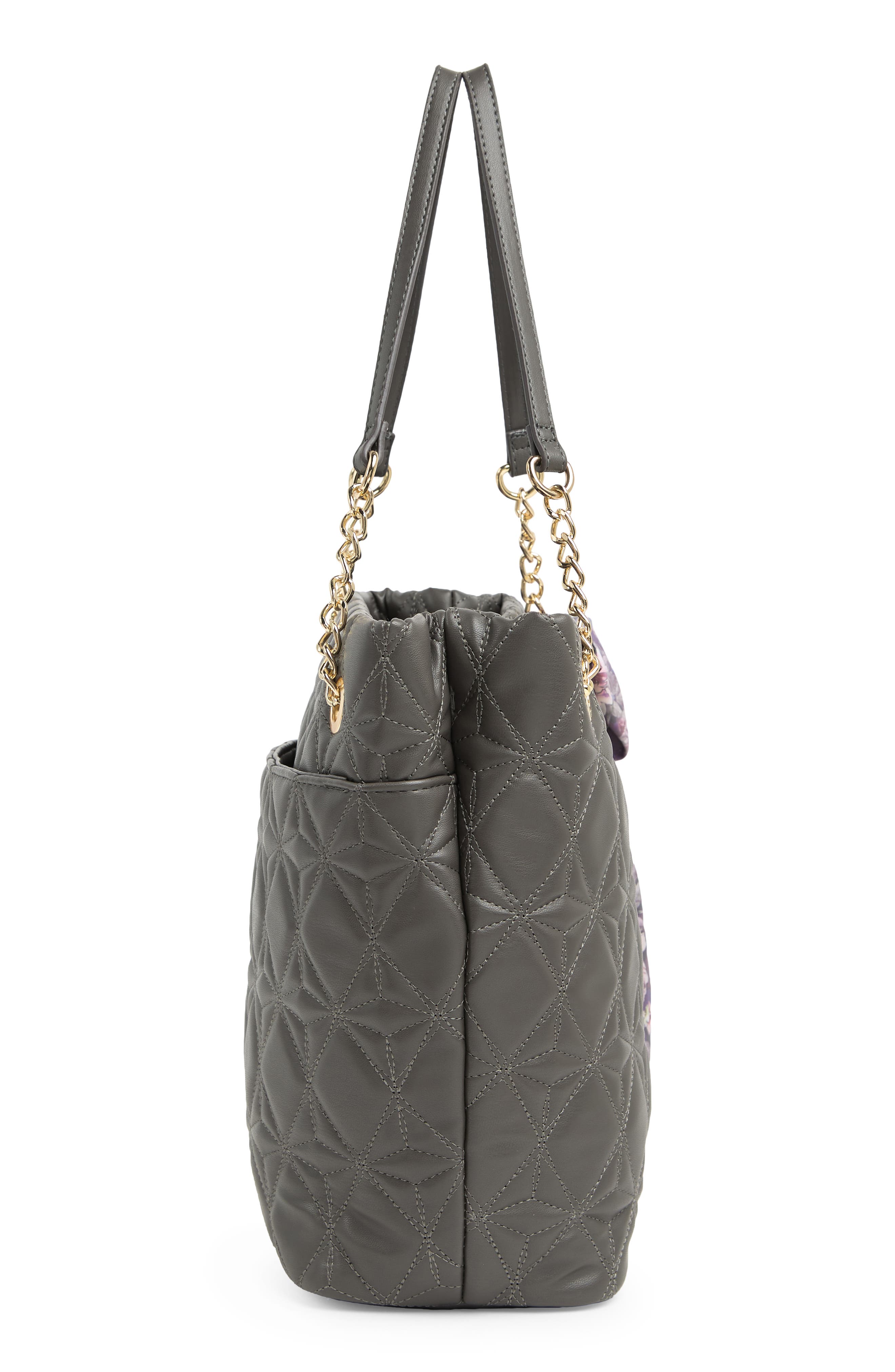 Betsey Johnson Lily Quilted Tote Bag, Alternate, color, 