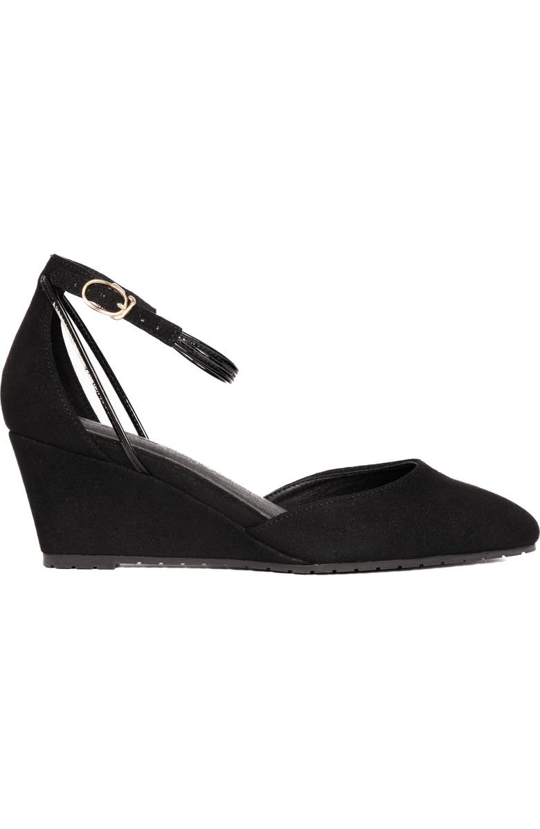 Steffie's Landmark Wedge Heel, Main, color, Space Black