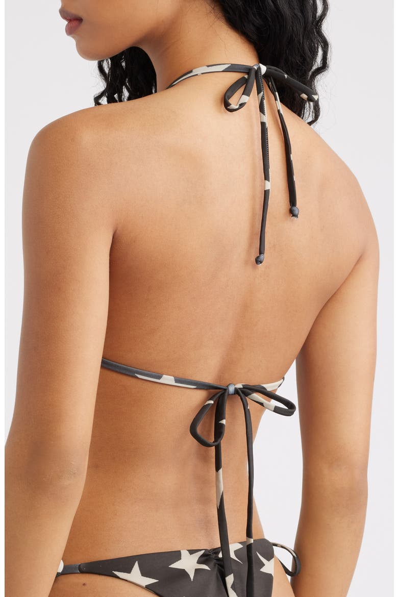 Belle Star Triangle Bikini Top, Alternate, color, STAR