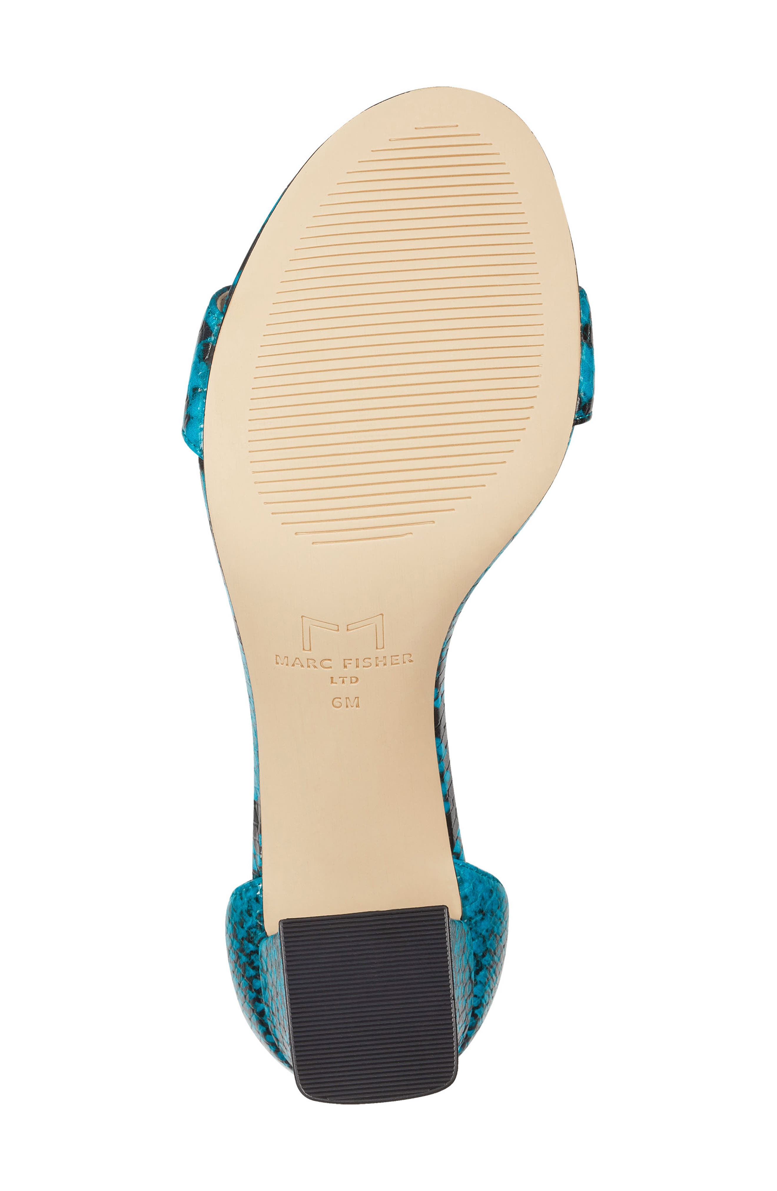 Karlee Ankle Strap Sandal, Alternate, color, TURQOISE LEATHER