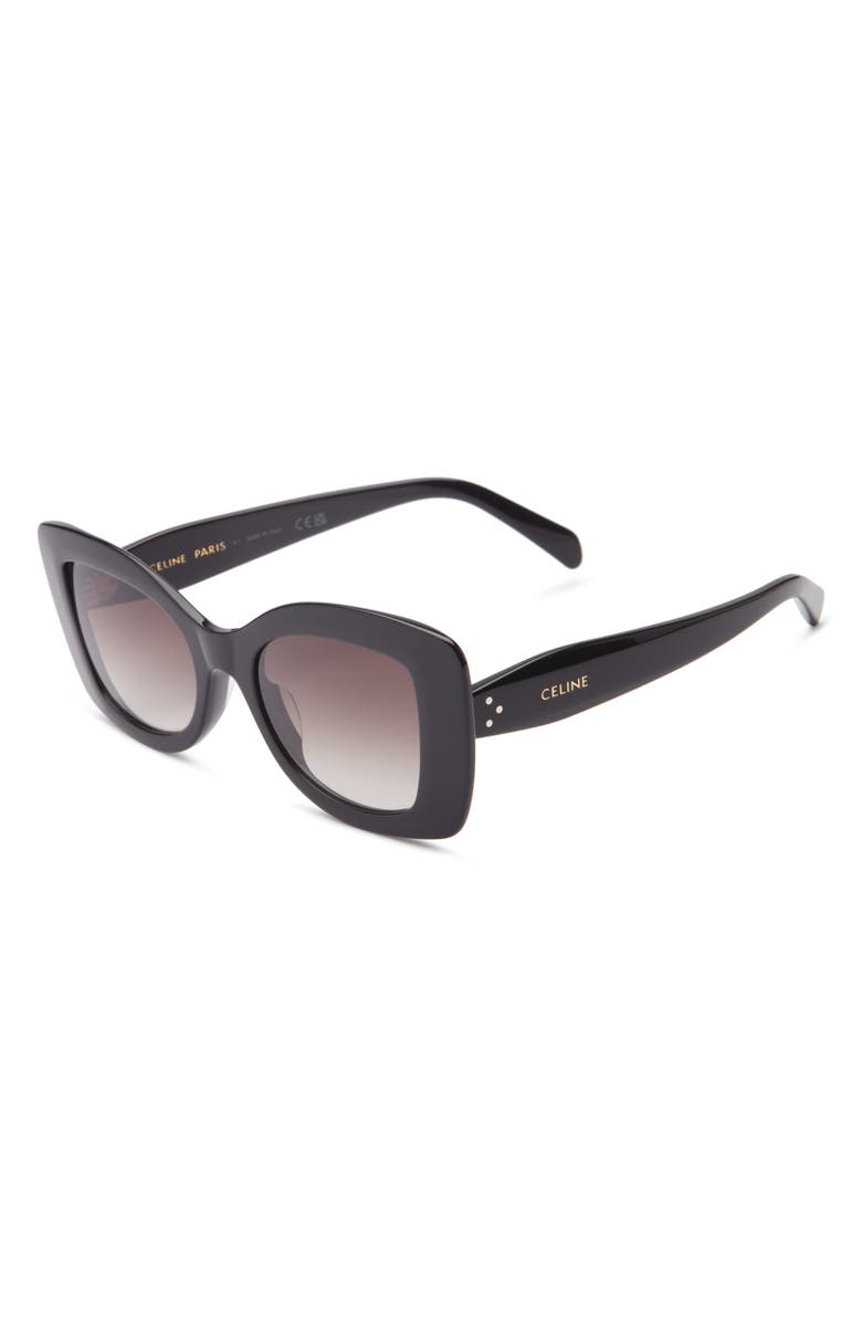 CELINE 3 Dots Butterfly Sunglasses, Alternate, color, Shiny Black / Gradient Roviex