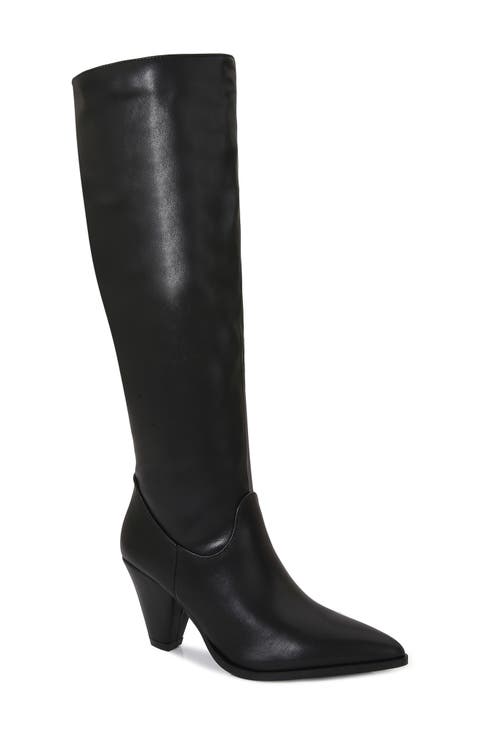 Cone Heel Knee High Boot (Women)