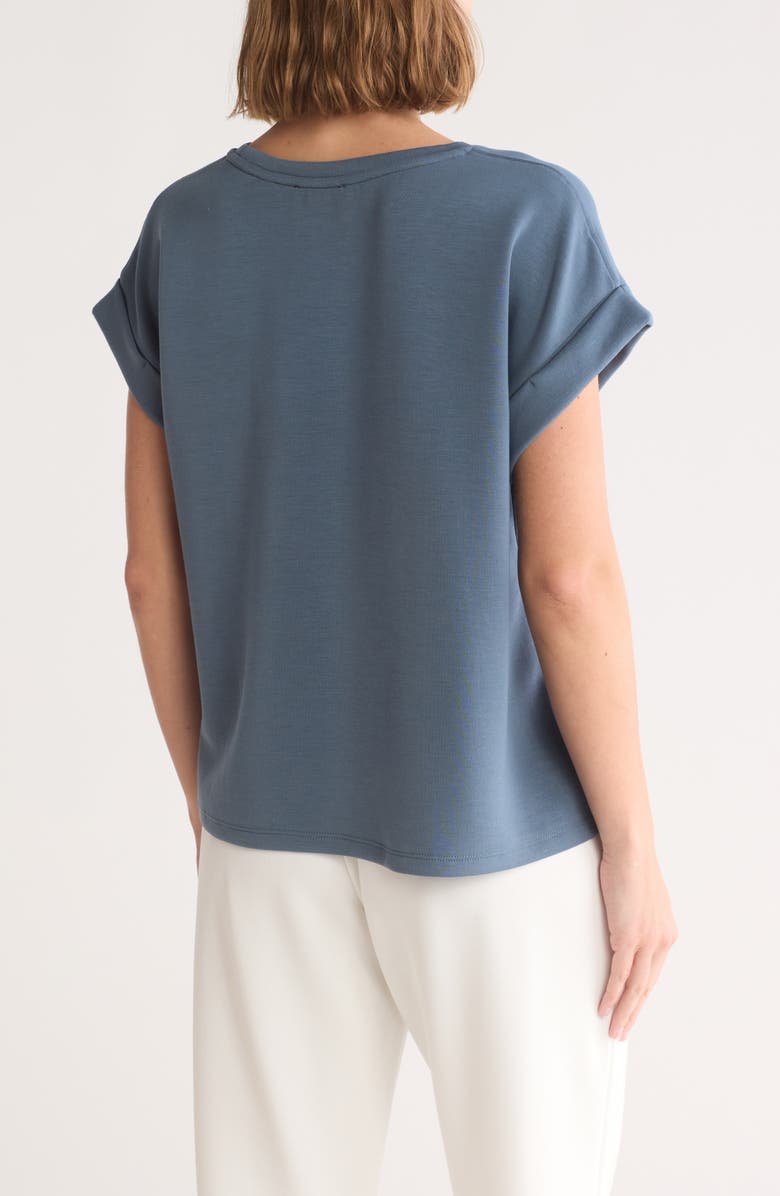 T Tahari Roll Sleeve Scuba Top | Nordstromrack