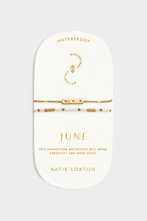 Birthstone Bracelet 'June' in Moonstone