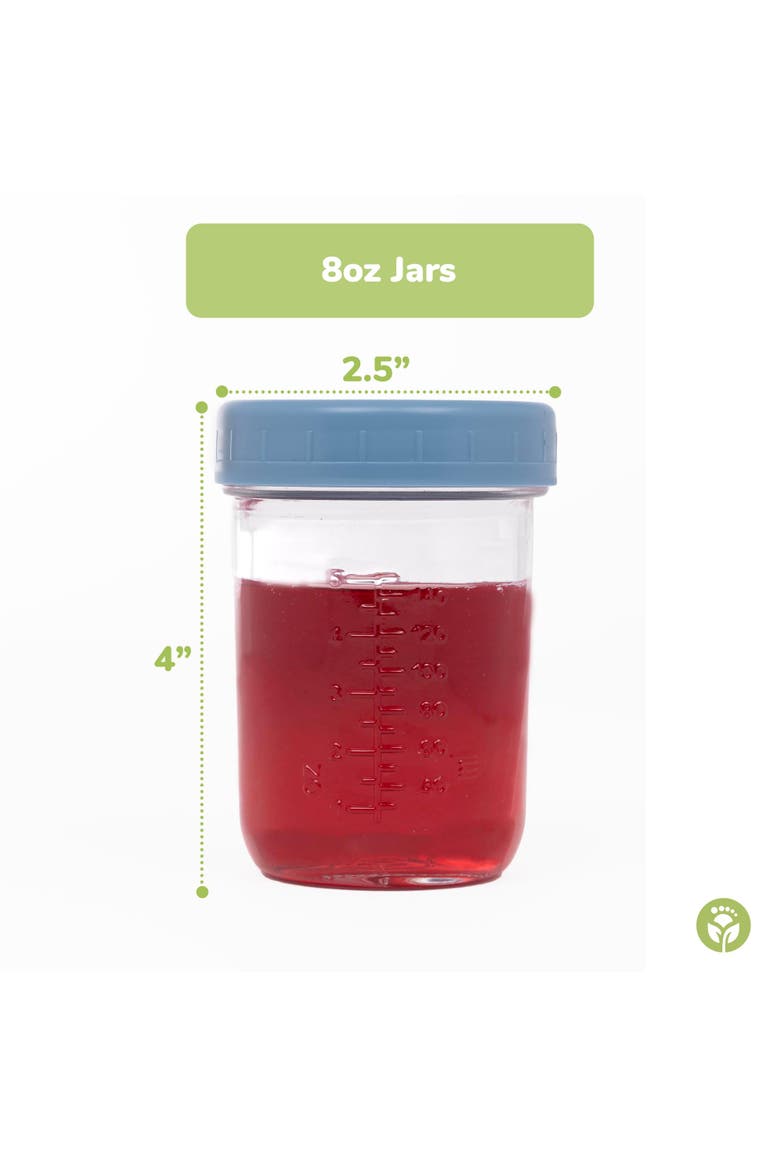 Glass Baby Food Storage Jars w/ Lids, Alternate, color, Matte Variety