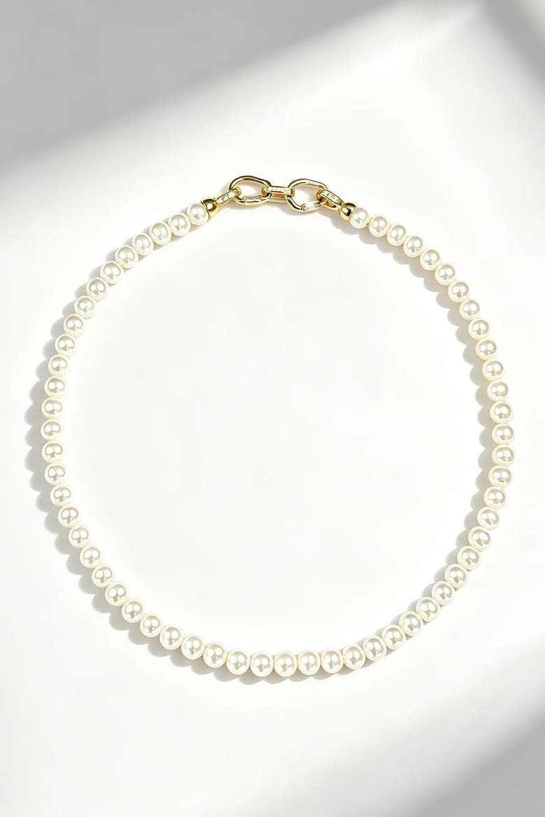 Audrey Ocean Pearl Necklace, Main, color, Gold