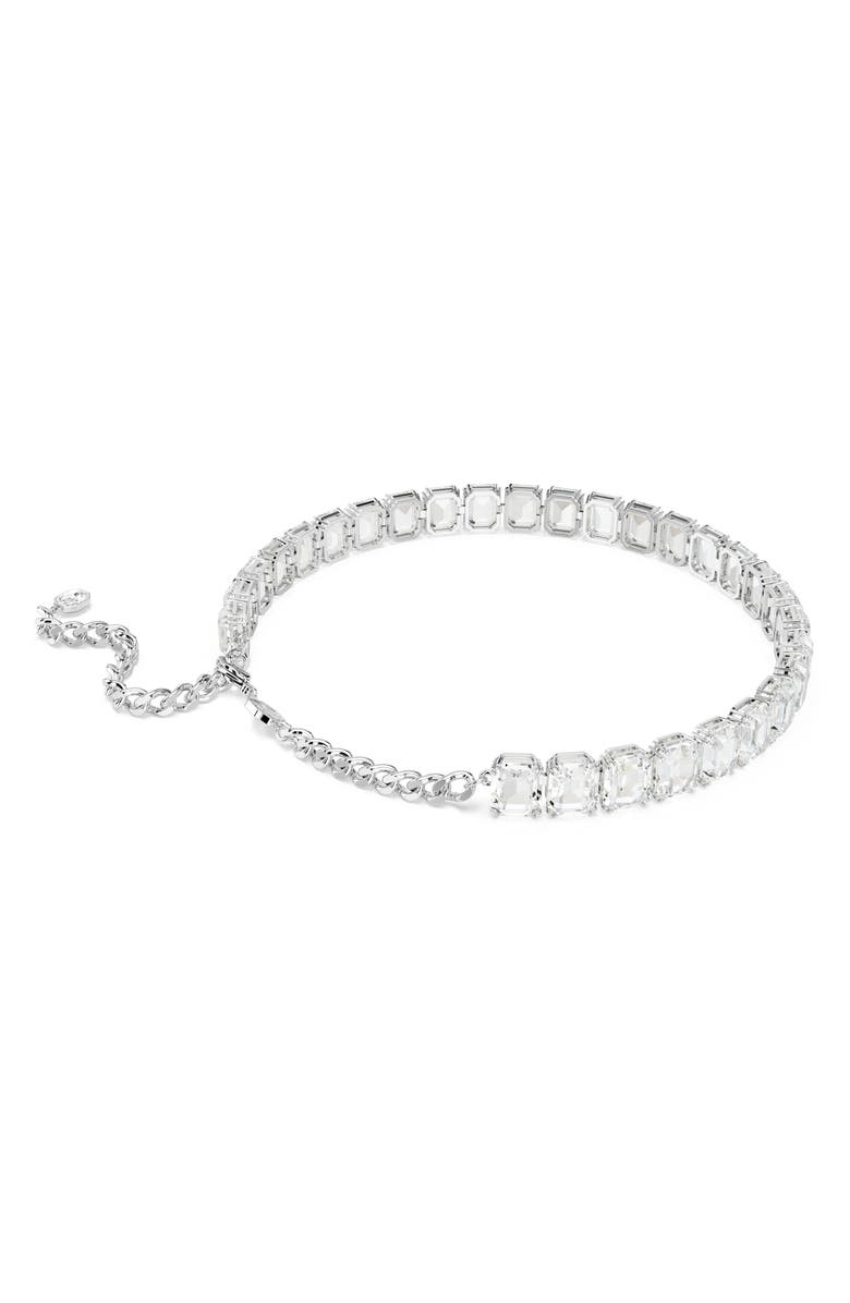Swarovski Millenia Crystal Choker Necklace, Alternate, color, White/ Silver