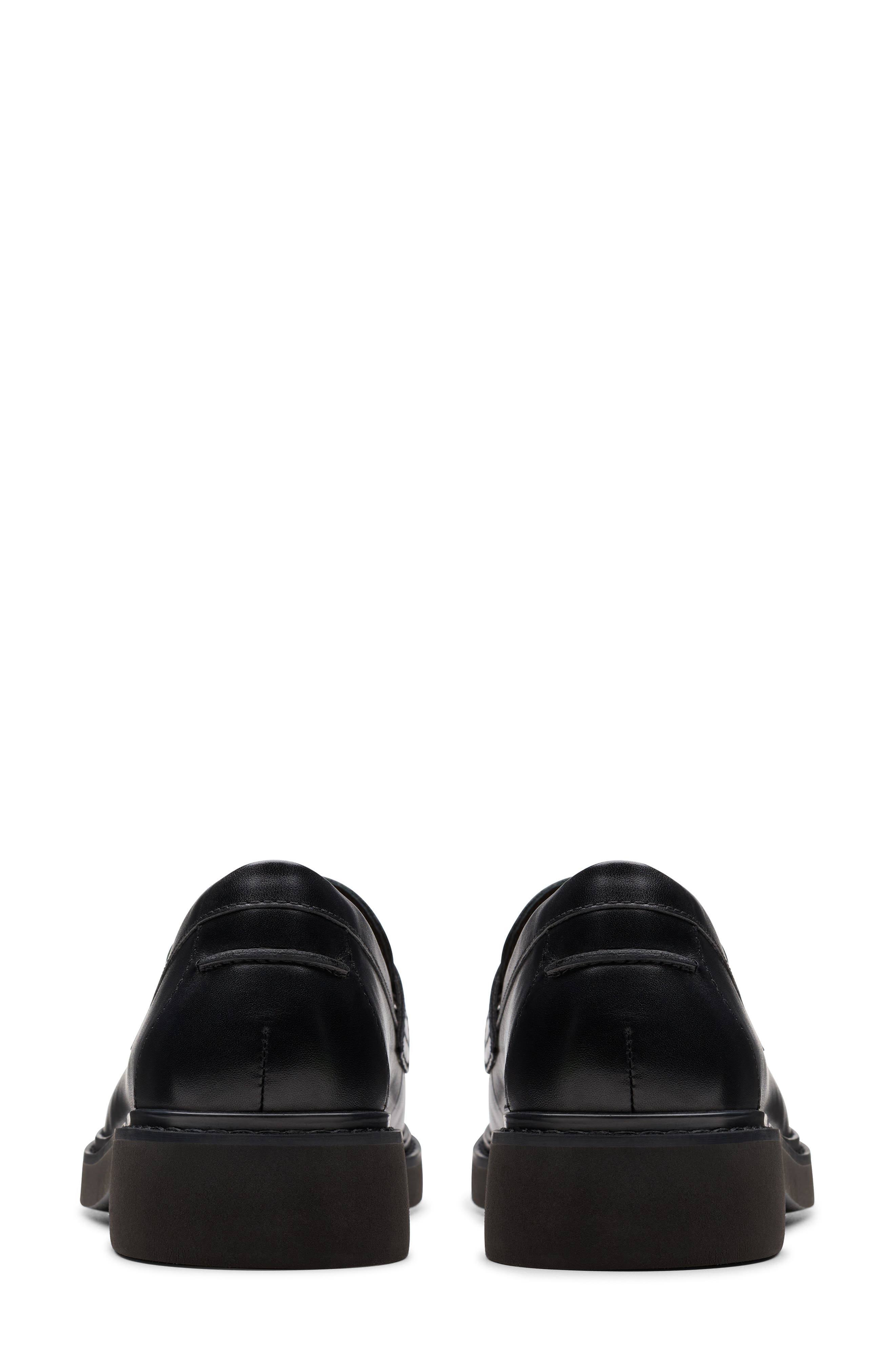 Clarks<sup>®</sup> Splend Edge Penny Loafer, Alternate, color, Black Leather