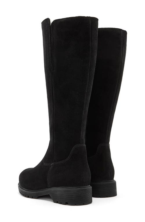 La Canadienne Helene Genuine Shearling Waterproof Boot In Black