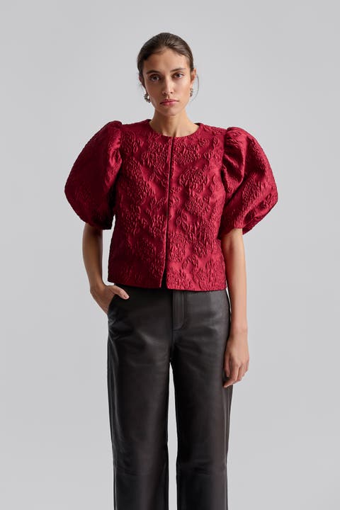 Cleo Pouf Balloon Sleeve Blouse