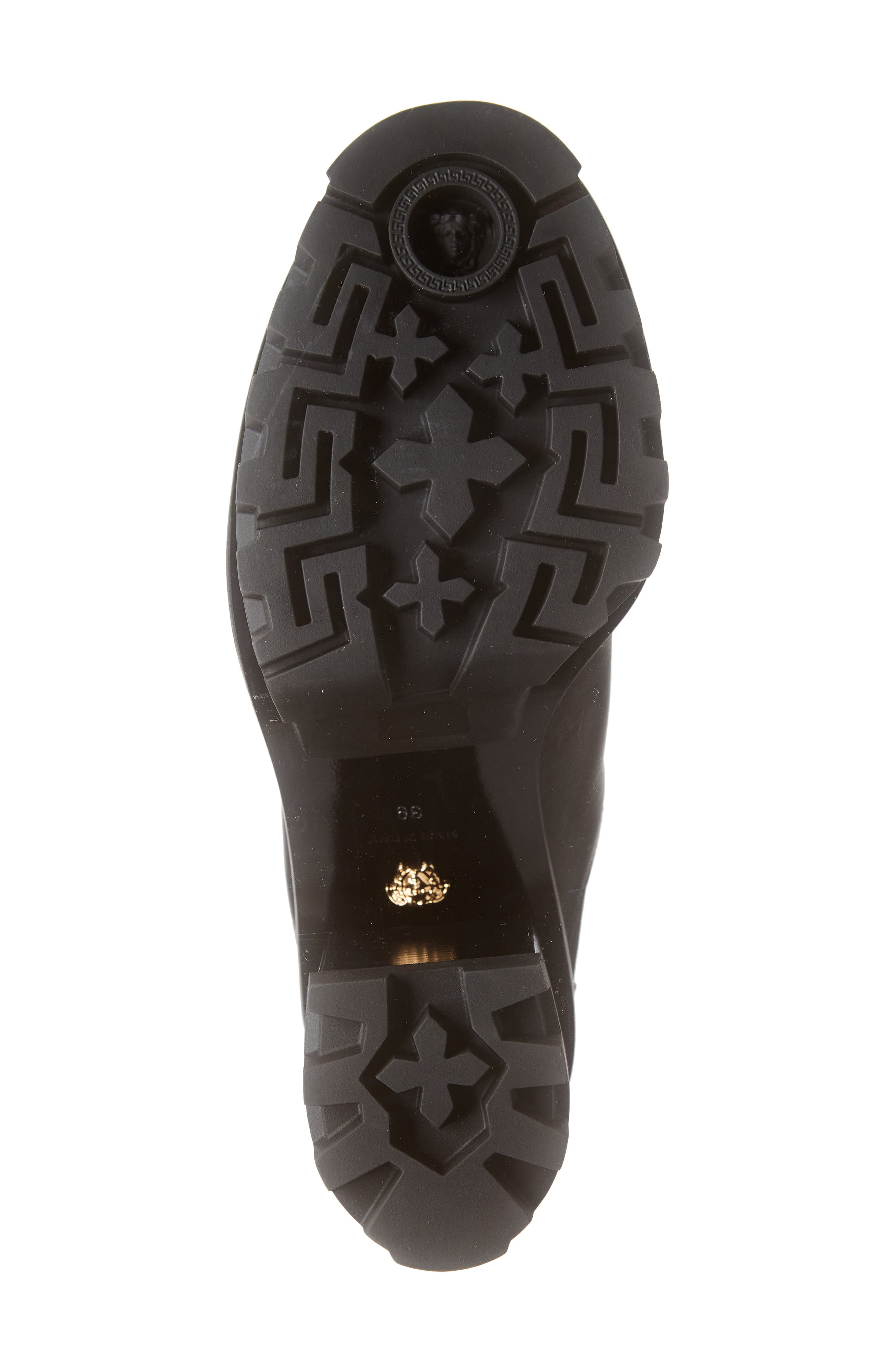 Versace Greca Labyrinth Platform Chelsea Boot, Alternate, color, 