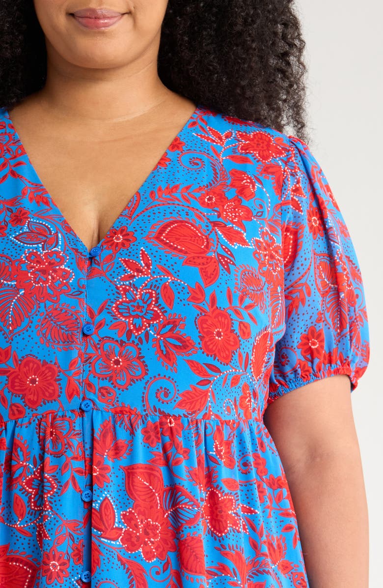 SUGARLIPS Calla Floral Maxi Dress, Alternate, color, Blue