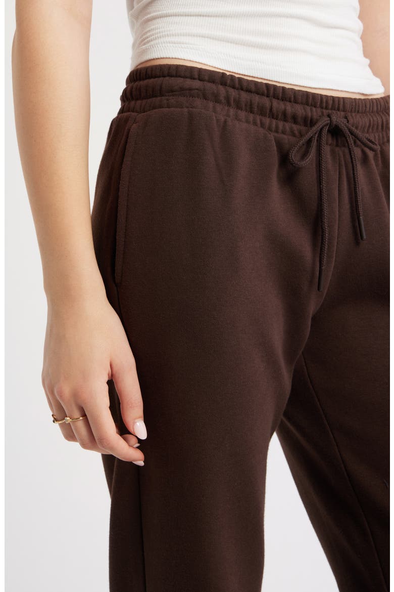 Baggy Flare Leg Sweatpants, Alternate, color, BROWN COFFEE