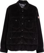 Moncler Grenoble Gelt Quilted Stretch Corduroy Down Shirt