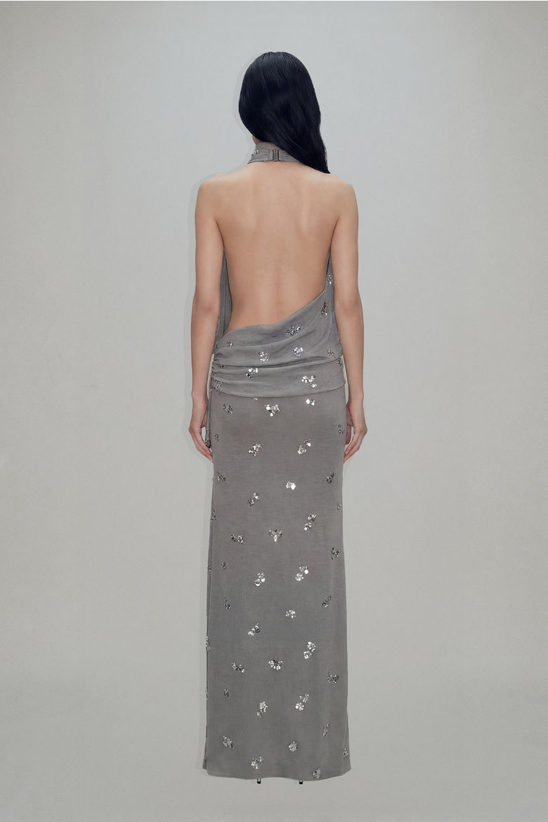 Lilian Maxi Dress, Alternate, color, Slate Grey