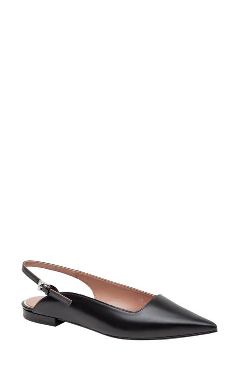 Caia Pointed Toe Slingback Flat (Women)