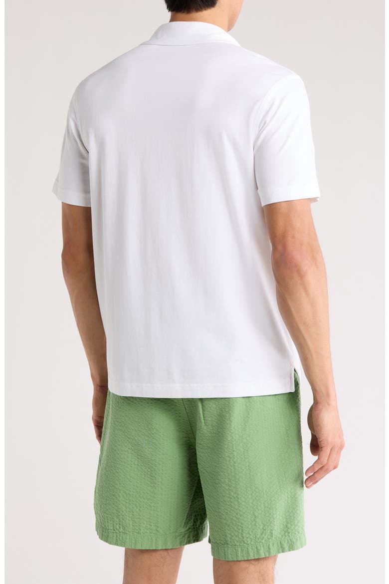 Cotton & Modal Polo, Alternate, color, WHITE