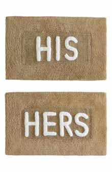 Jean Pierre New York His & Hers 2-Piece Bath Mat Set