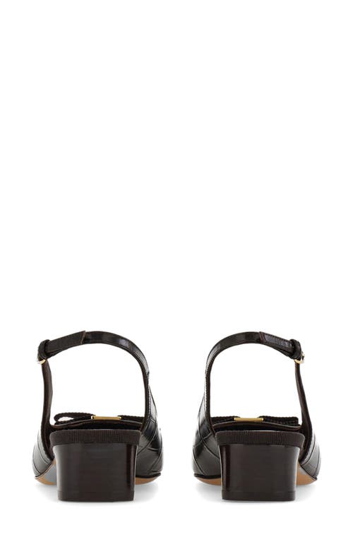 Ferragamo Rivada Slingback Pump In Testa Di Moro