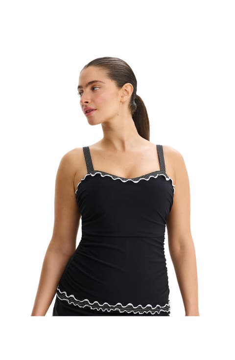 Dottie Delight D-Cup Tankini Top