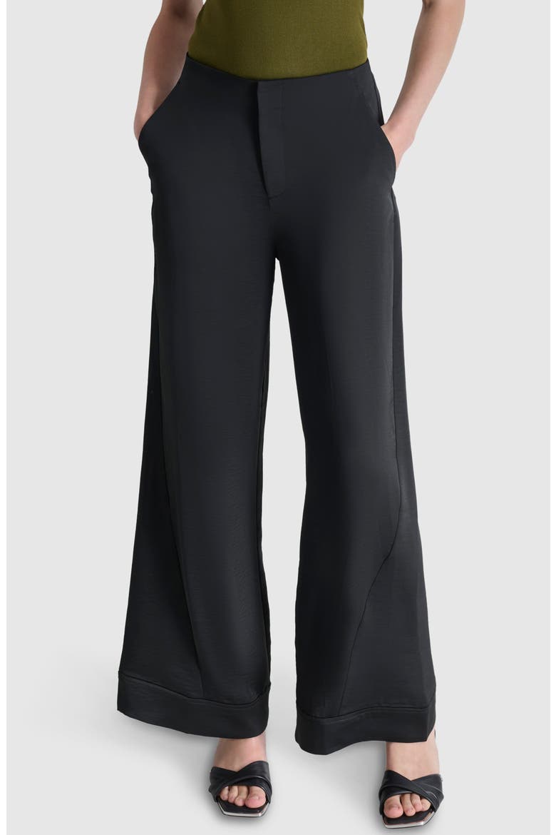 Wide Leg Pants, Main, color, BLACK