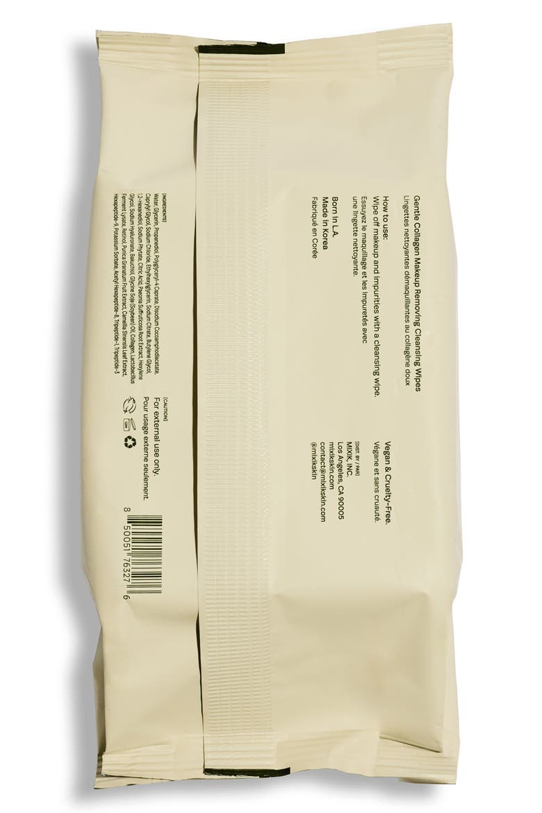 Gentle Collagen Makeup Removing Cleansing Wipes, Alternate, color, NO COLOR