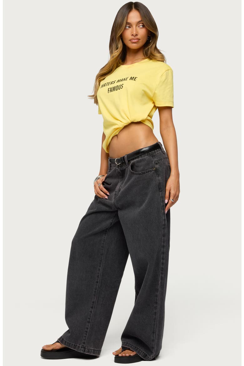 Nichol Low Rise Baggy Jeans, Alternate, color, BLACK-WASHED