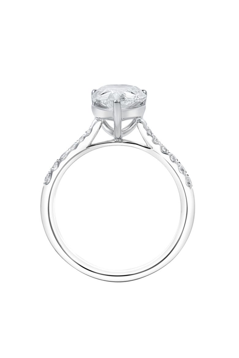 Chloe 14K White Gold Pear Lab Grown Diamond Engagement Ring - 3.25 Ct, Alternate, color, 14K White Gold