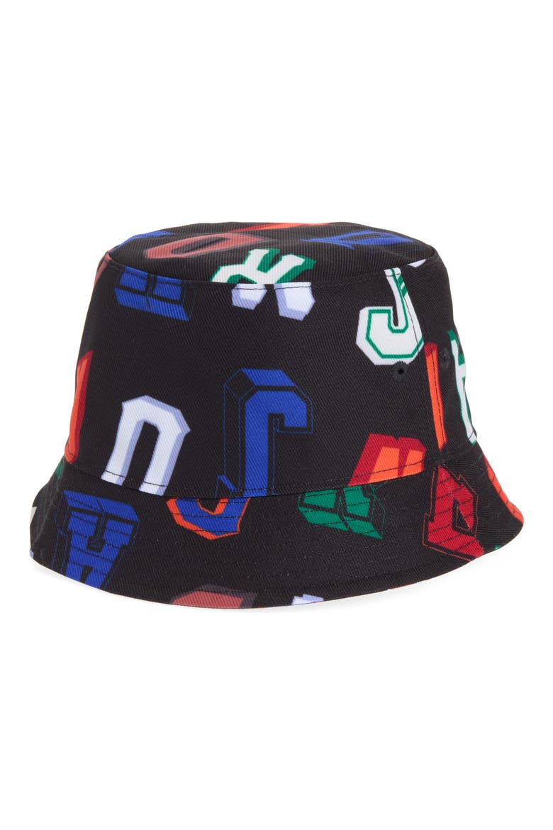 Kids' Jordan Signature Bucket Hat, Alternate, color, BLACK