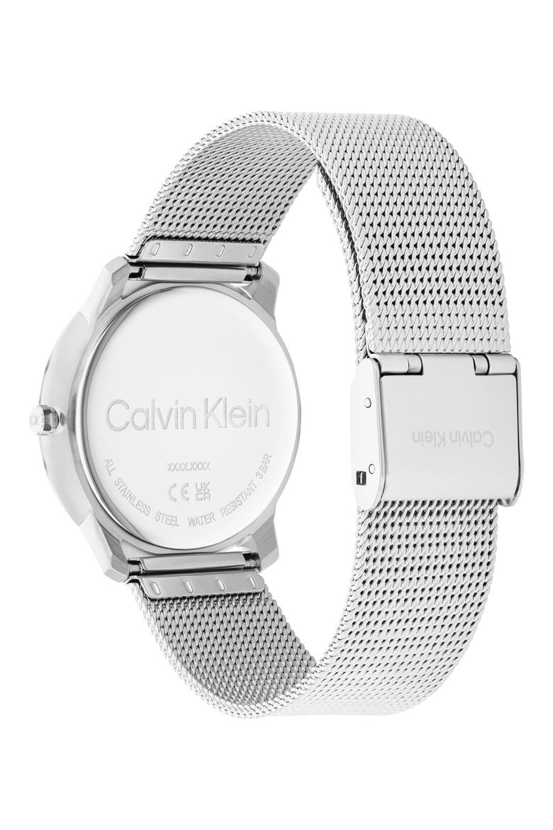 Mesh Strap Watch, 35mm, Alternate, color, SILVER