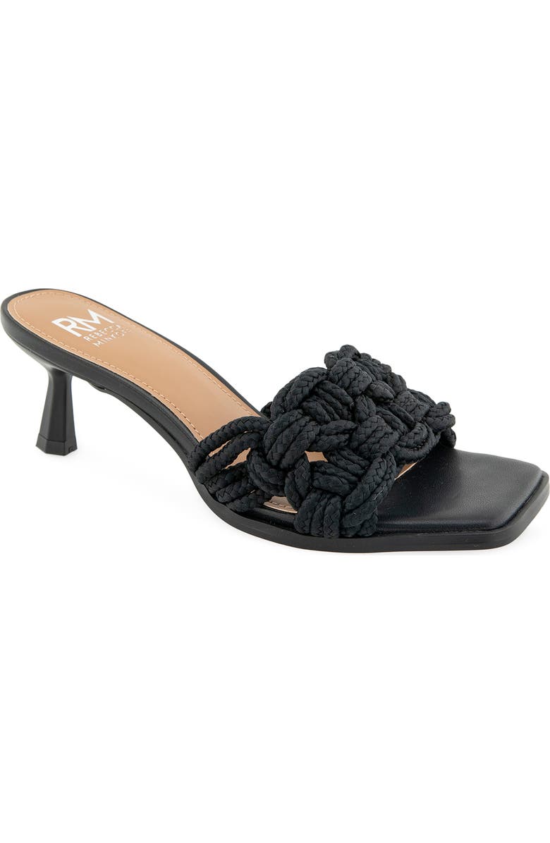 Rebecca Minkoff Fannie Rope Slide Sandal, Main, color, Black