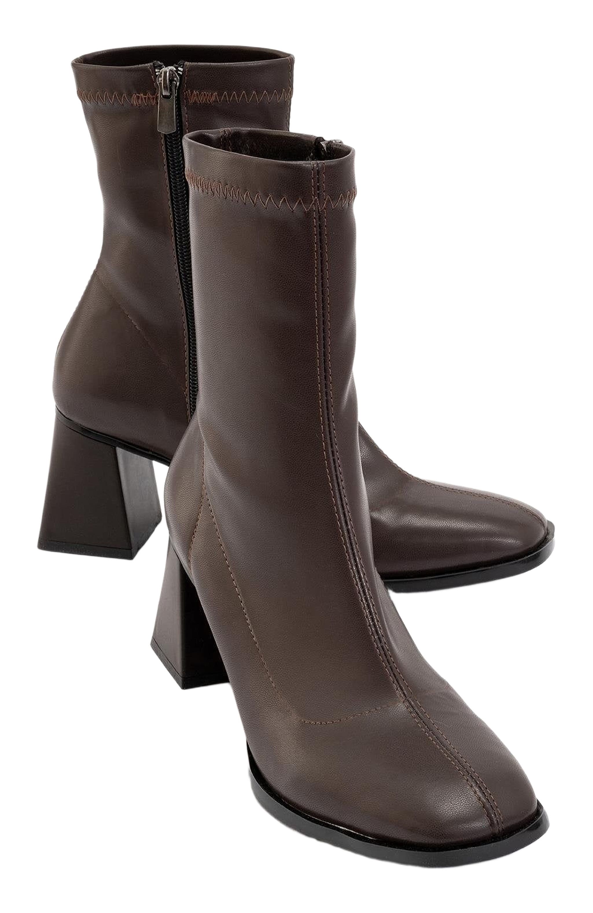  Dark Brown Faux Leather