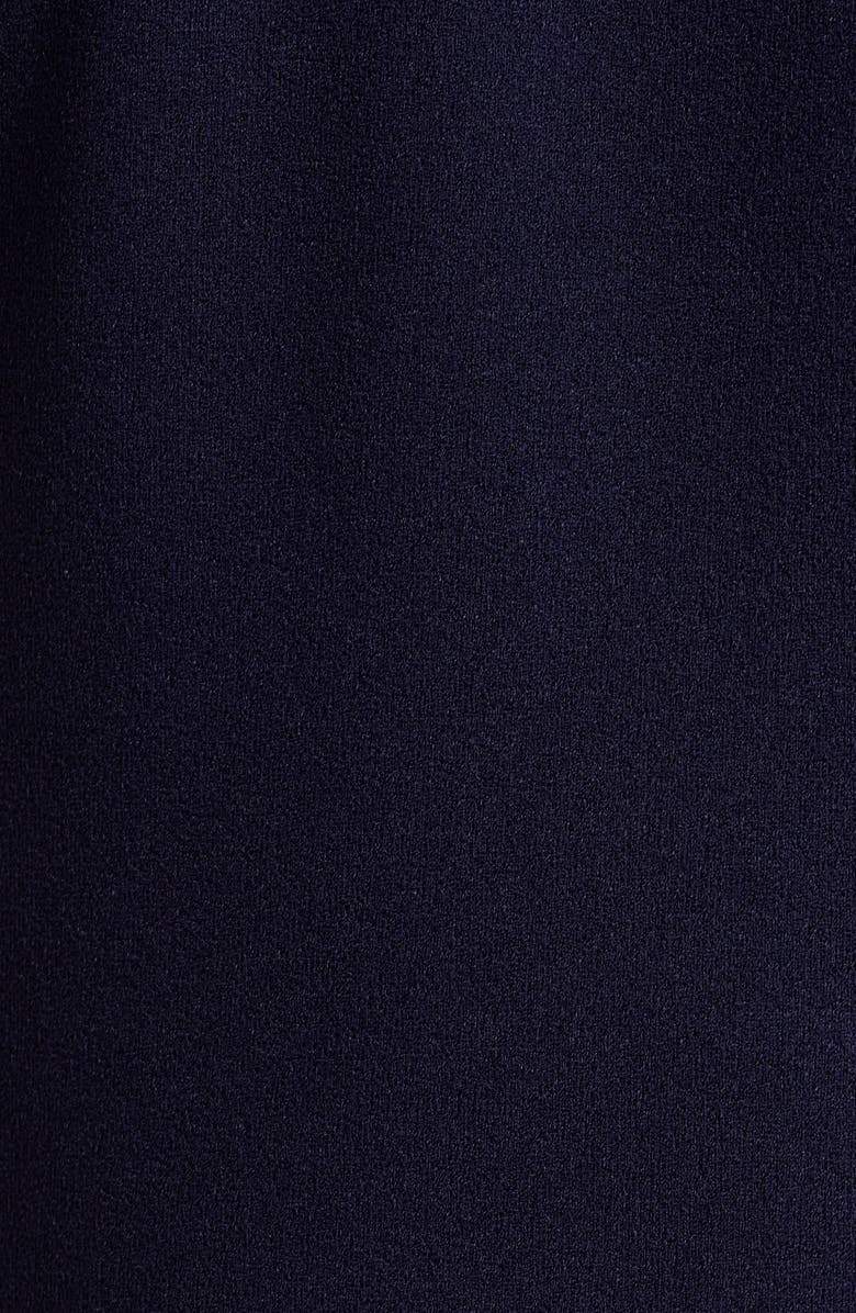 Tahari ASL Button Detail Sleeveless Crepe Dress, Alternate, color, Midnight Navy