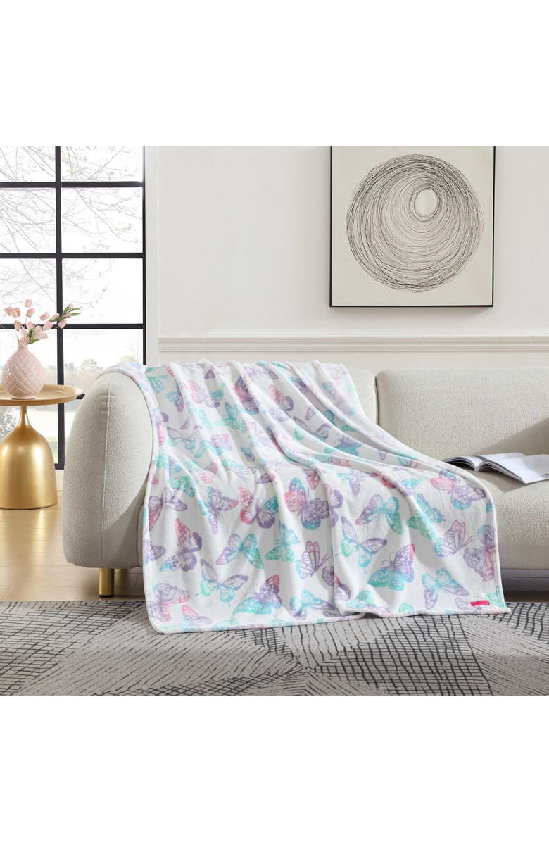 Betsey Johnson Flannel Fleece Throw Blanket, Alternate, color, 