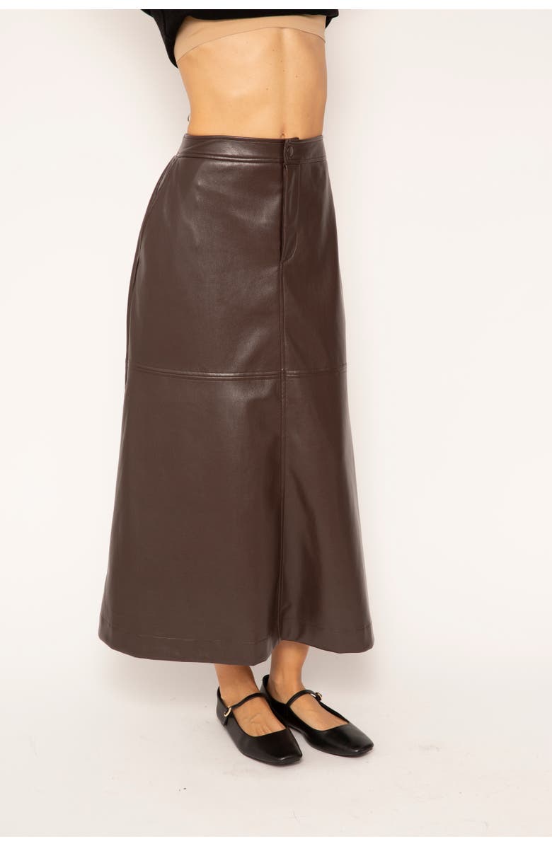 Central Park West Beatrix Vegan Midi Skirt, Alternate, color,