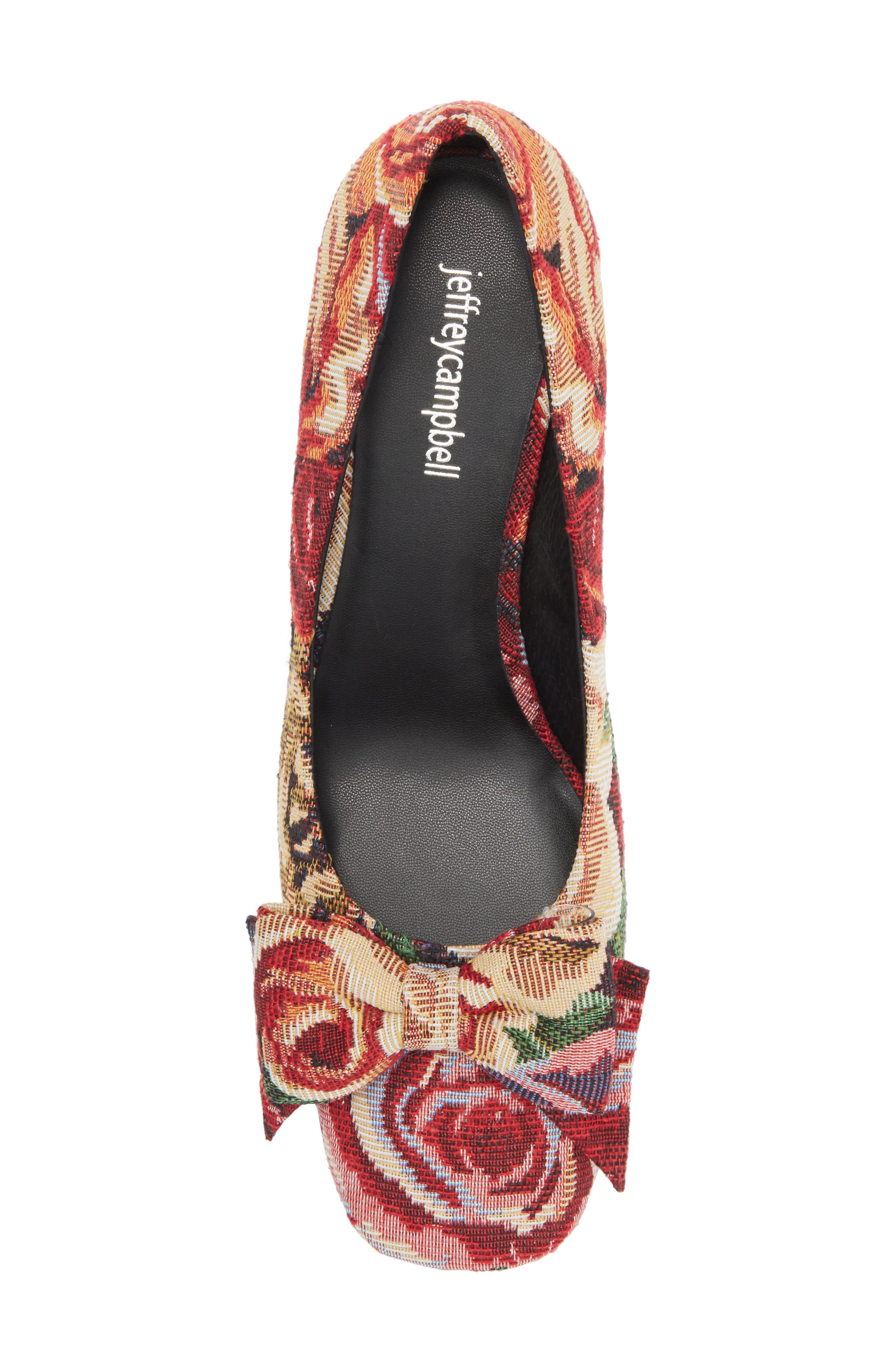 Jeffrey Campbell Anneliese Bow Pump, Alternate, color, Rose Tapestry
