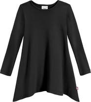 CITY THREADS Girls Long Sleeve 100% Cotton Soft Jersey Shark Bite Tunic