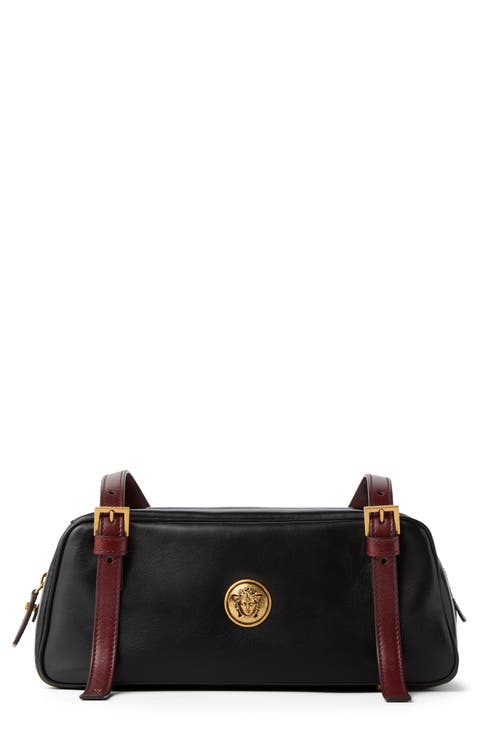 Small Emblème Medusa Leather Bowling Bag