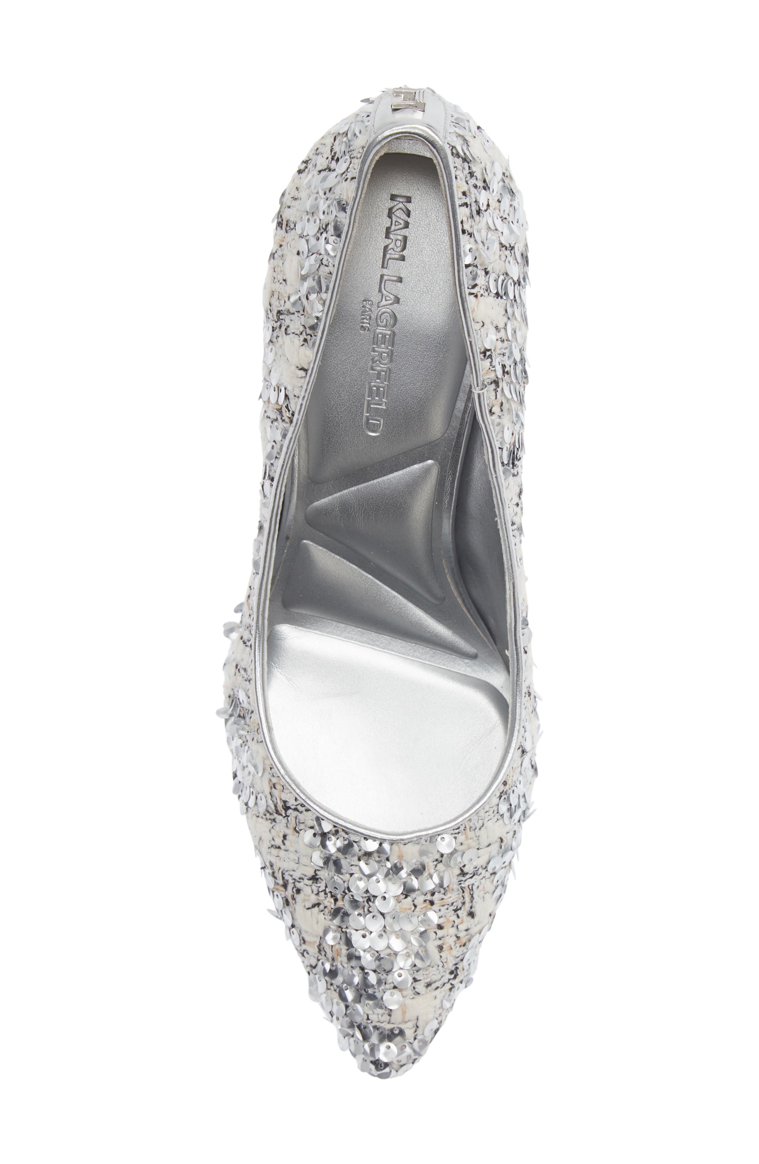 Royale Pointed Toe Pump, Alternate, color, SILVER