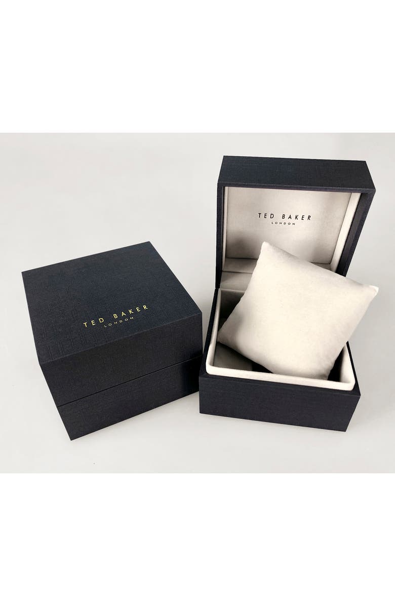 Ted Baker London Ted Bake London Phylipa Crystal Flamingo Leather Strap Watch, 37mm, Alternate, color,