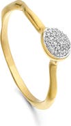 Monica Vinader Siren Small Pavé Diamond Stacking Ring