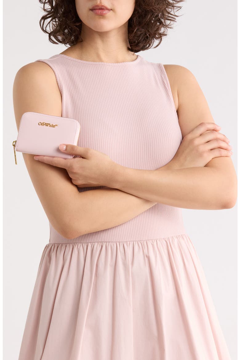 Small Zip Wallet, Alternate, color, ICE PINK