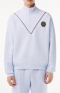 Lacoste Loose Fit Quarter Zip Pullover