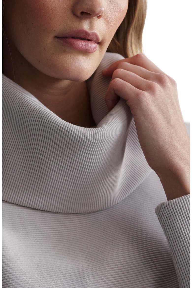 Milton Cowl Neck Sweatshirt, Alternate, color, CHATEAU GREY