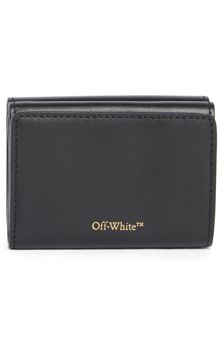 Off-White Jitney Mini Compact Leather Wallet, Alternate, color,