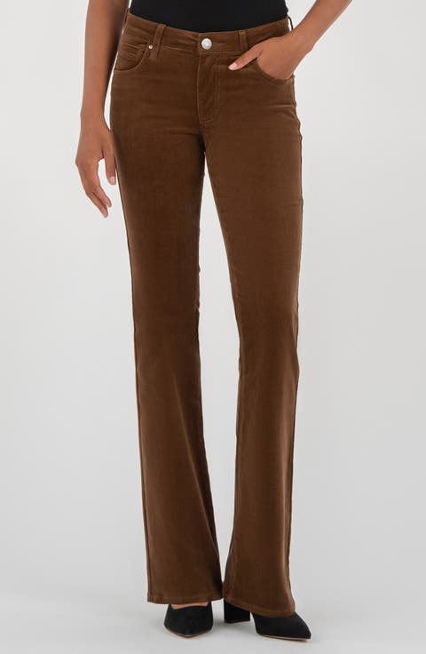 Natalie Mid Rise Bootcut Corduroy Pants