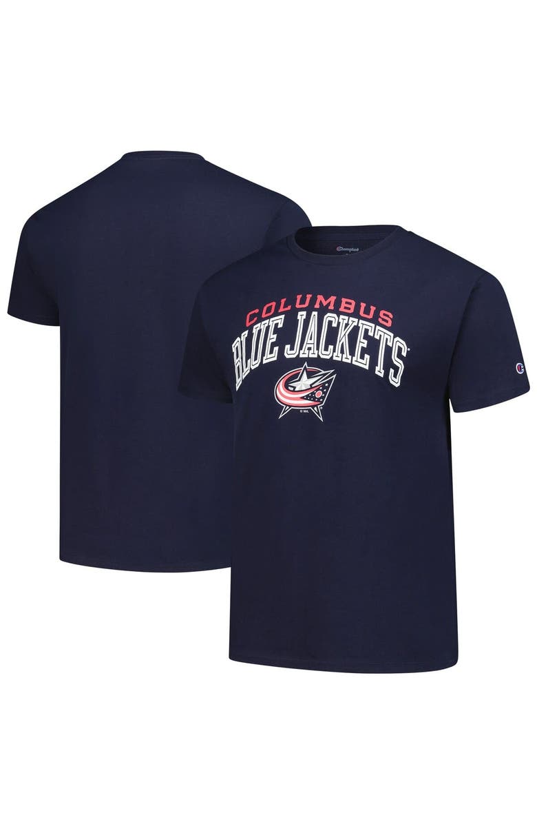 Champion Men's Champion Navy Columbus Blue Jackets Primary Logo T-Shirt, Main, color, 